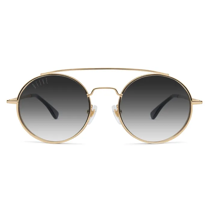9Five 50-50 24K Gold Gradient Sunglasses