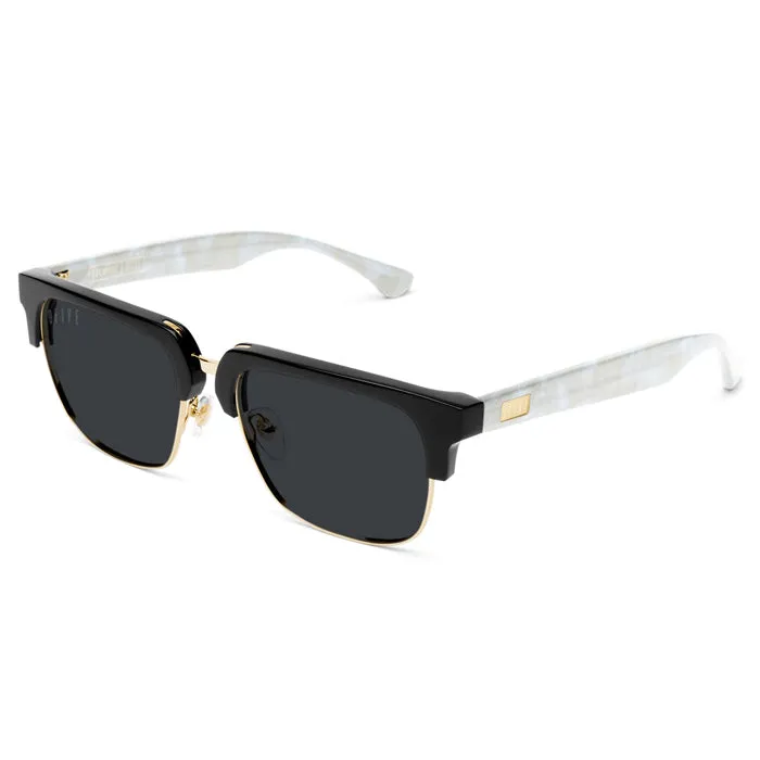 9Five Belmont Marble 24K Gold Sunglasses