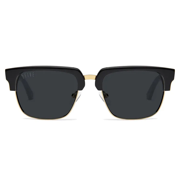 9Five Belmont Marble 24K Gold Sunglasses