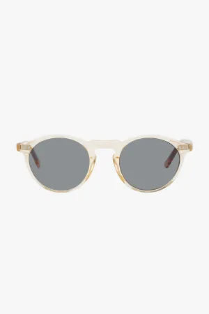 Ascetic Clear Round Sunglasses