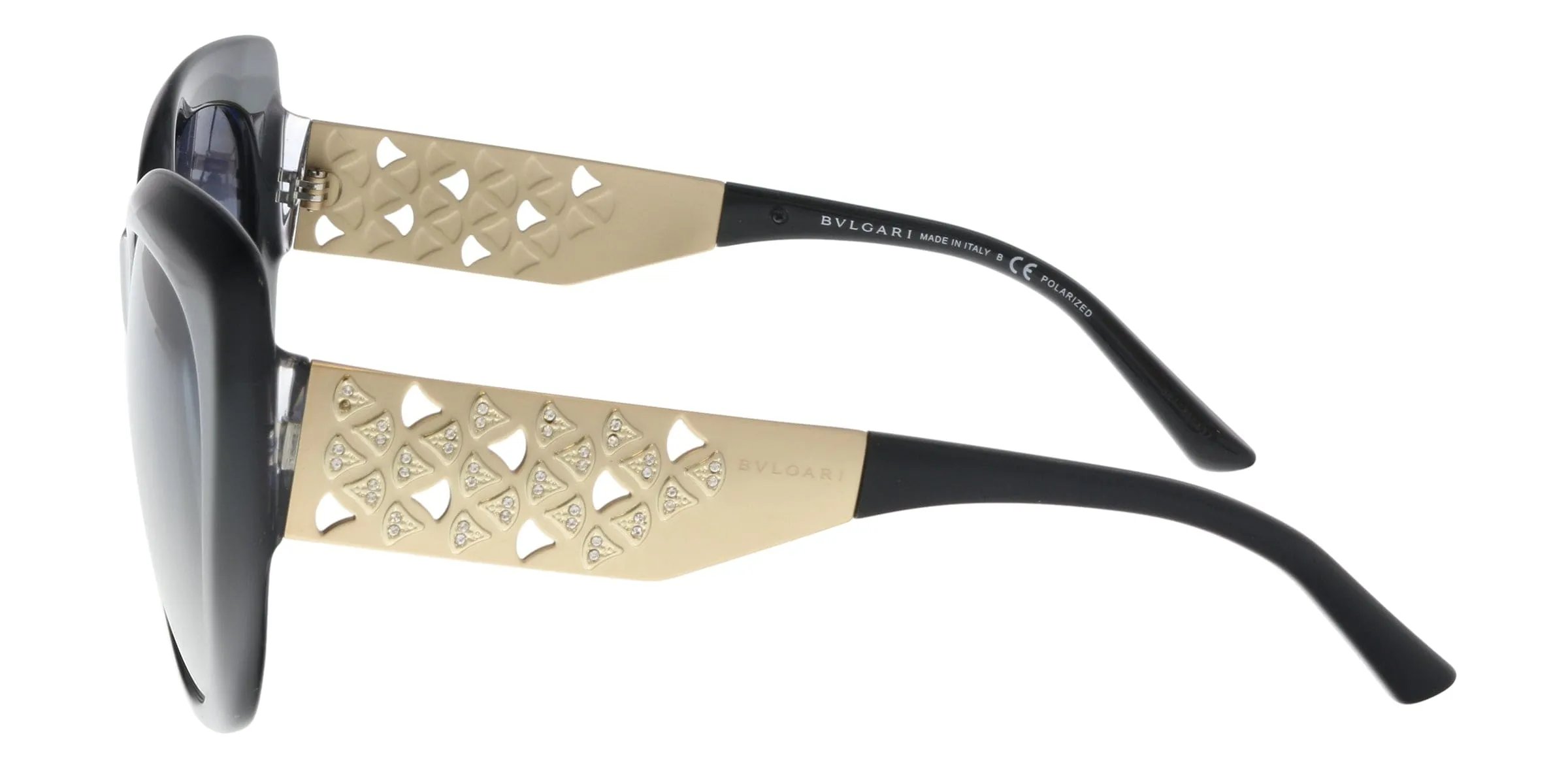 Bulgari BV8198B 5439T3 Black Butterfly Sunglasses