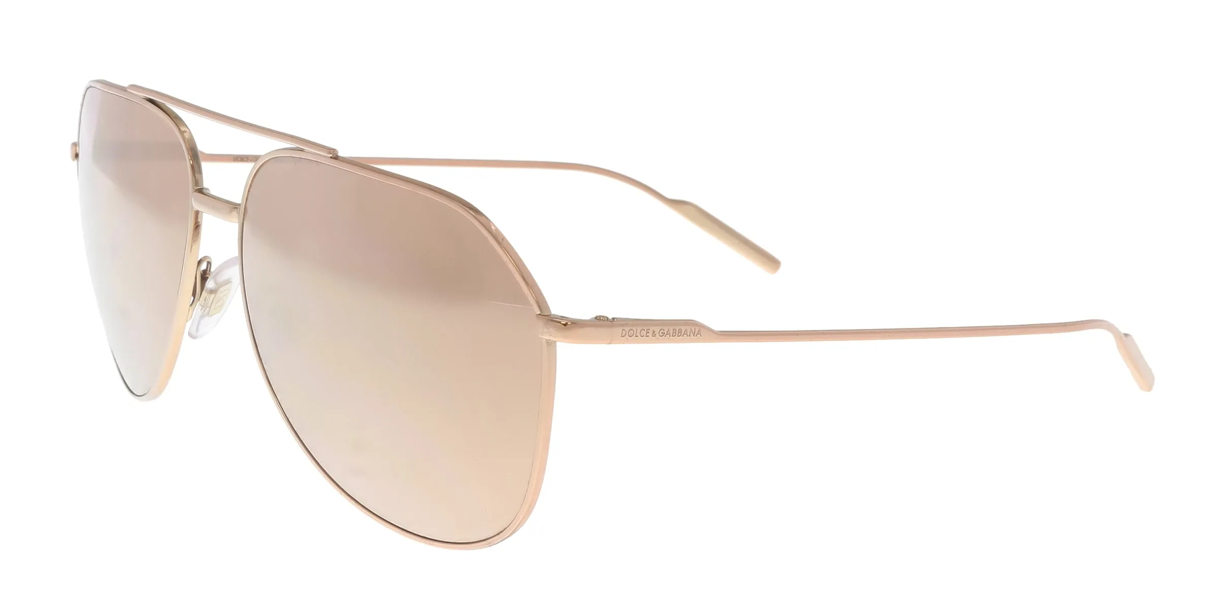 Dolce & Gabbana 0DG2166 K03/5R Gold Aviator Sunglasses