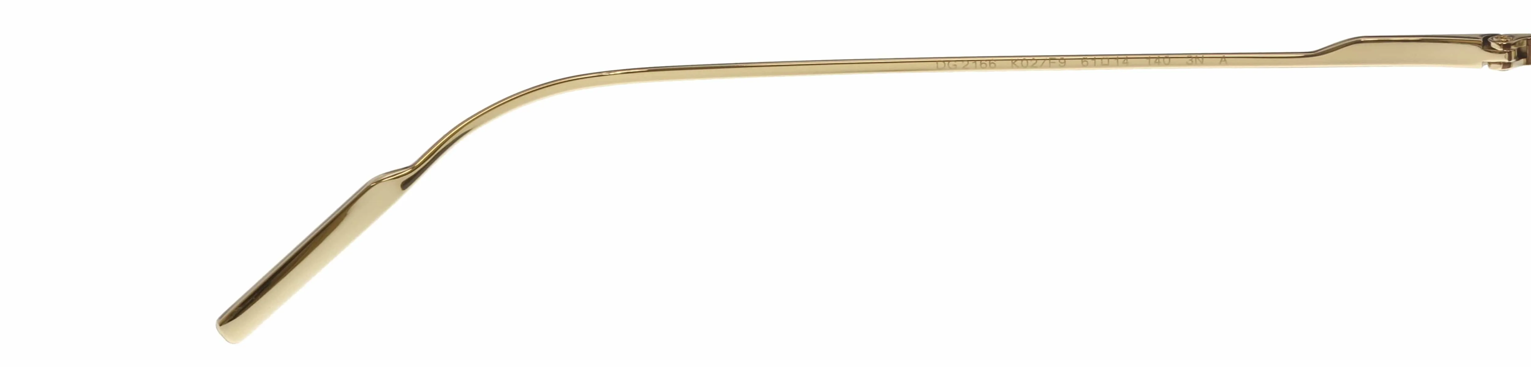 Dolce & Gabbana DG2166 K02/F9 Gold Aviator Sunglasses