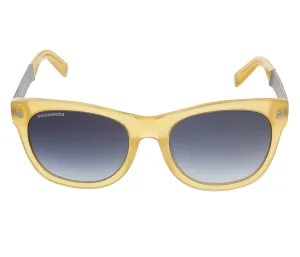 Dsquared DQ0162/S 39W Translucent Yellow Square sunglasses