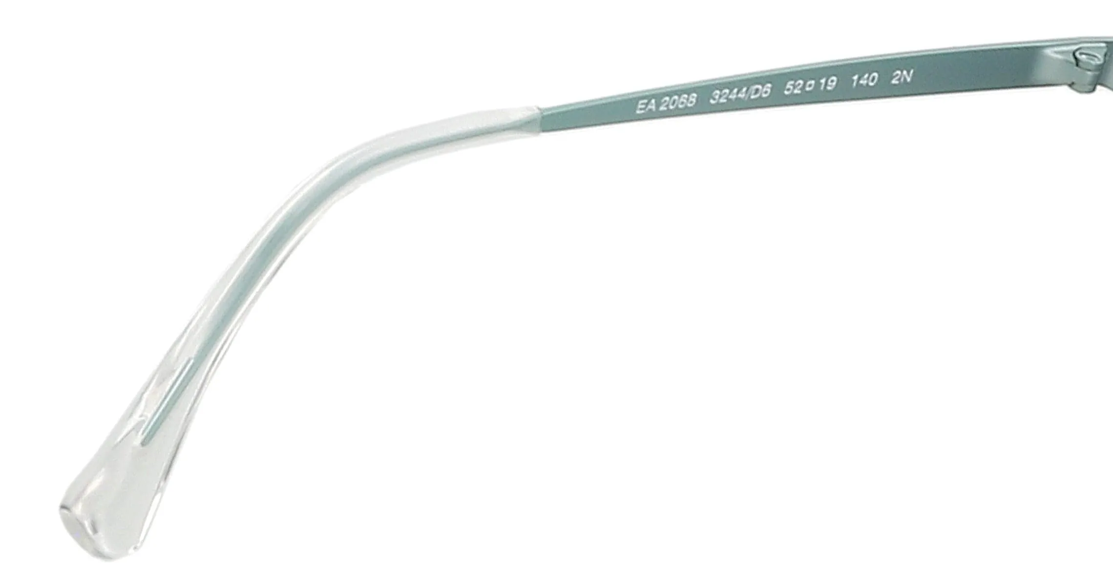 Emporio Armani 0EA2068 3244D6 Metallized Light Blue Round Sunglasses