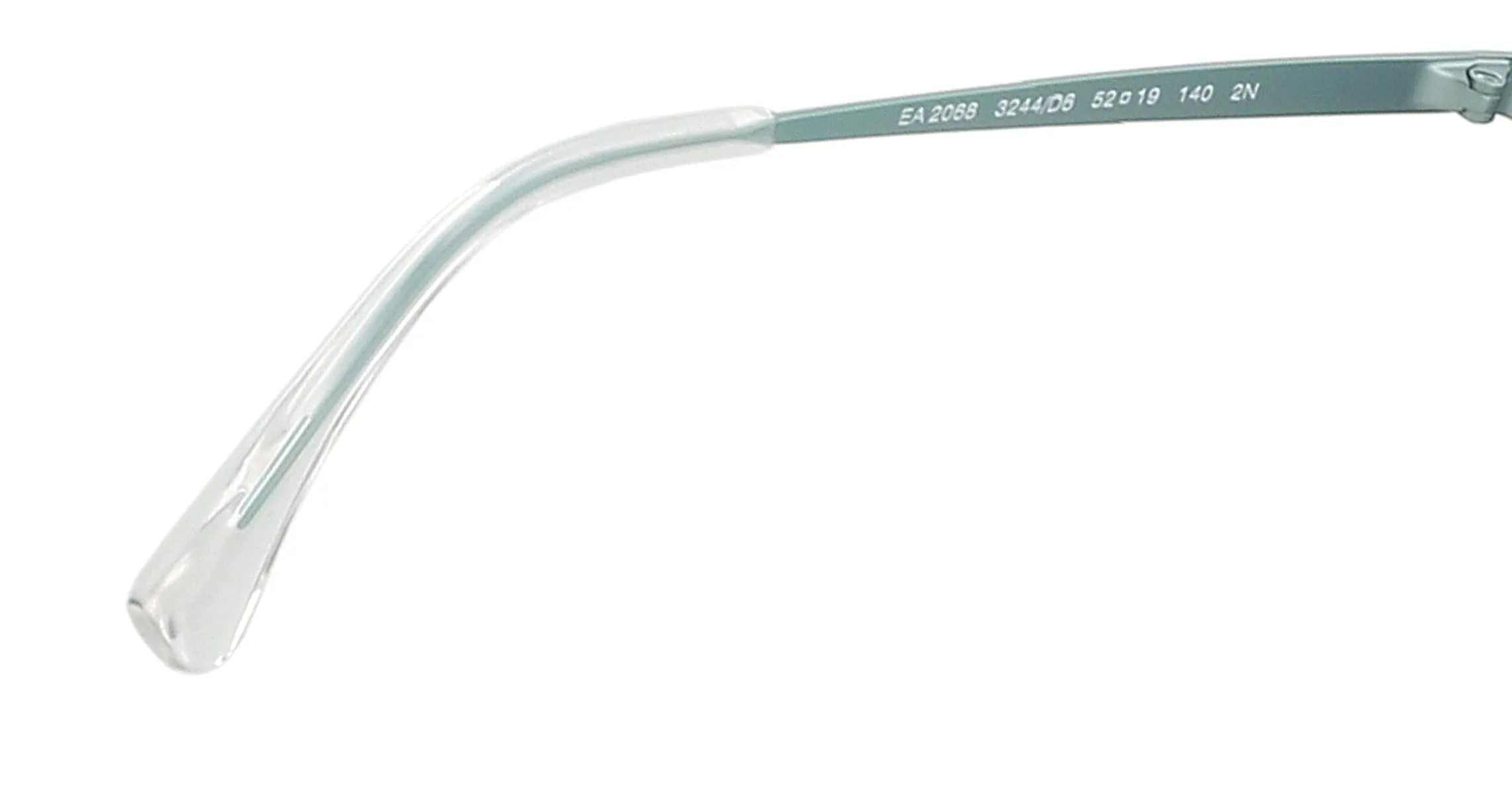 Emporio Armani 0EA2068 3244D6 Metallized Light Blue Round Sunglasses