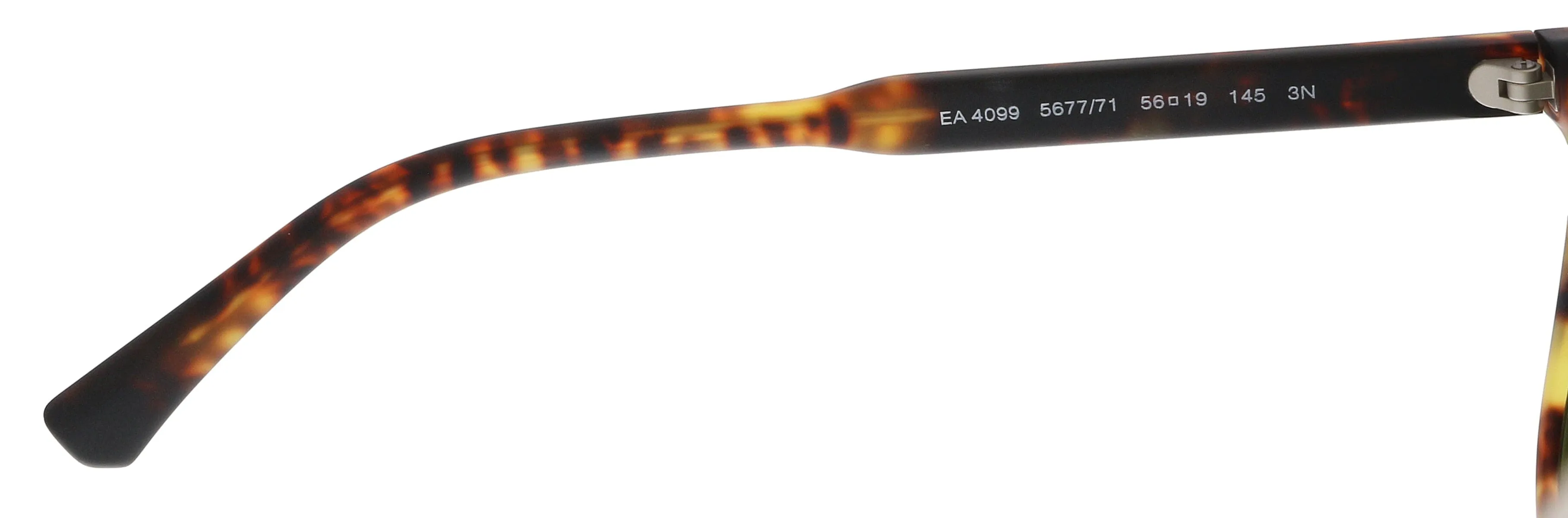 Emporio Armani EA4099 567771 Matte Blonde Havana Rectangle Sunglasses