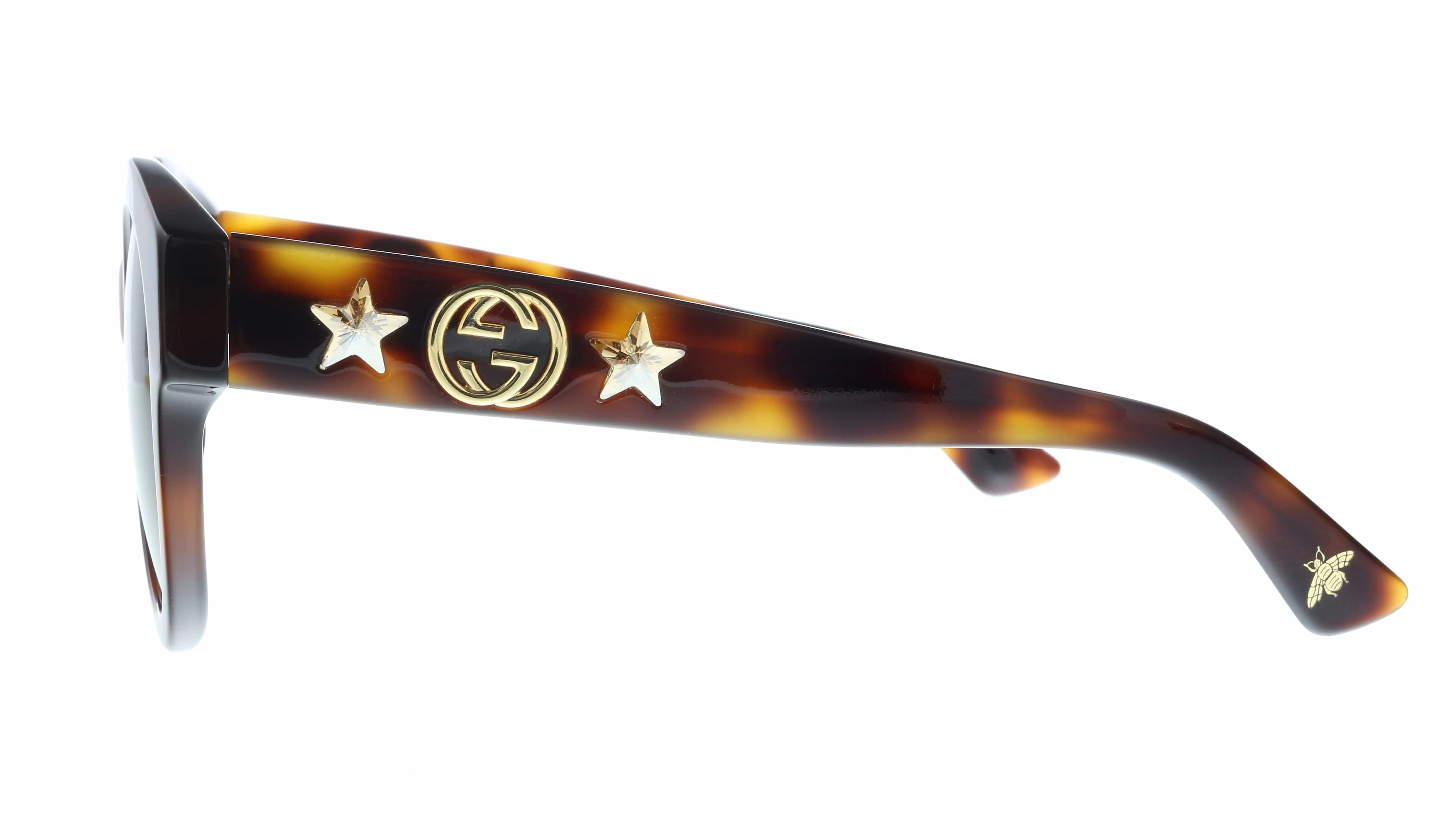 Gucci GG0207S-002  Havana Cateye Sunglasses