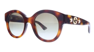 Gucci GG0207S-002  Havana Cateye Sunglasses