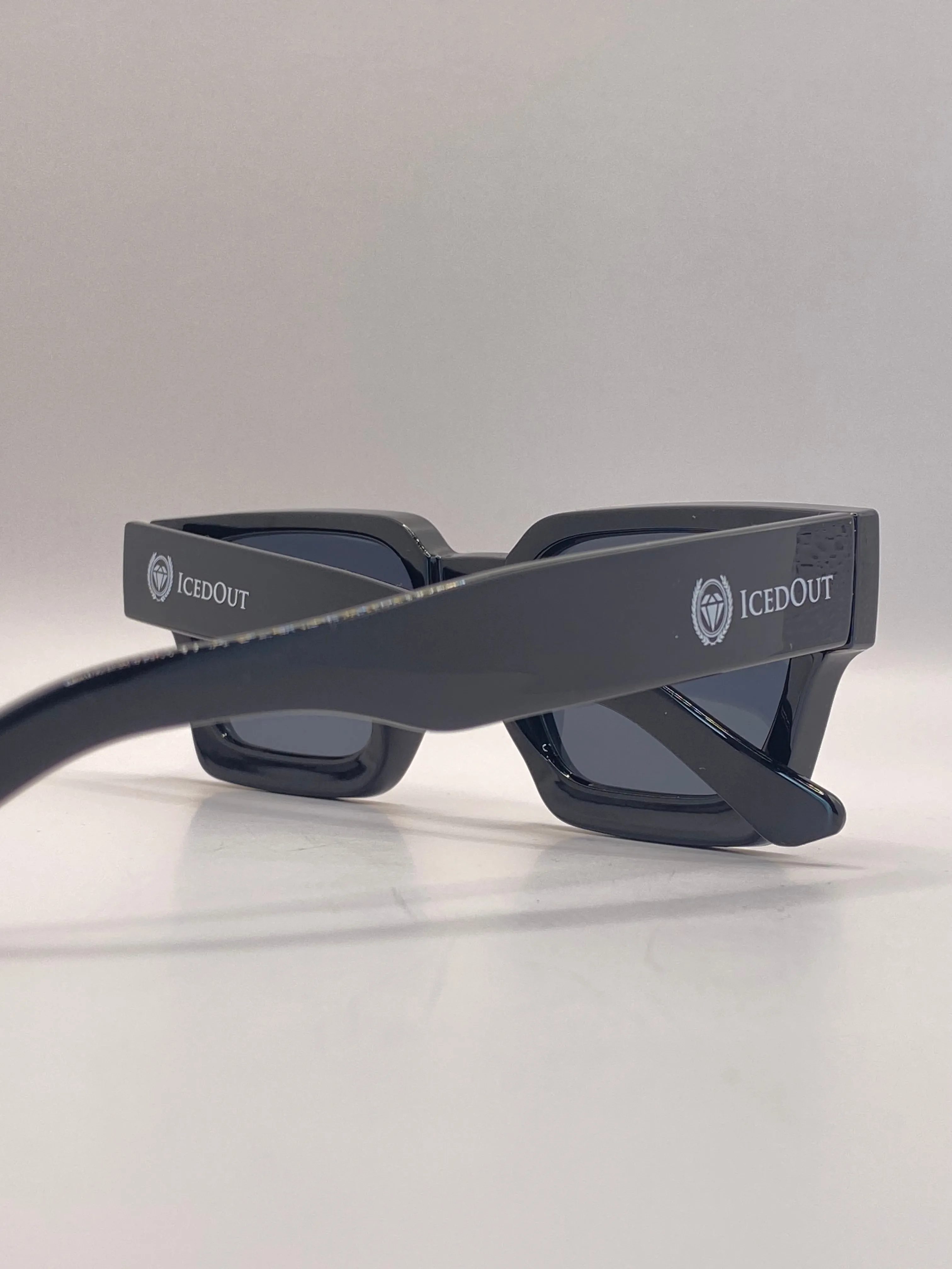 IcedOut Square Sun shade thick frame Sunglasses