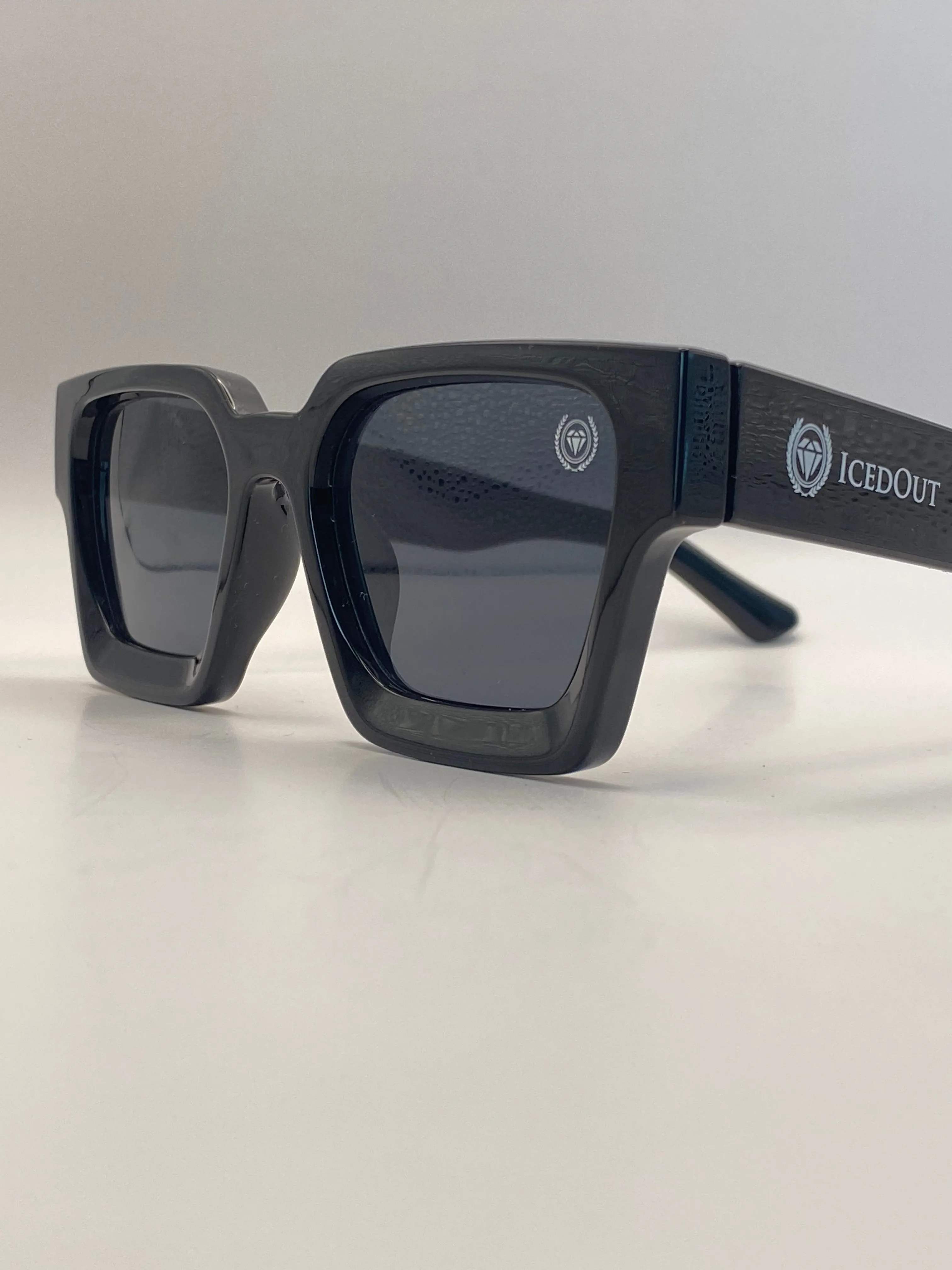 IcedOut Square Sun shade thick frame Sunglasses