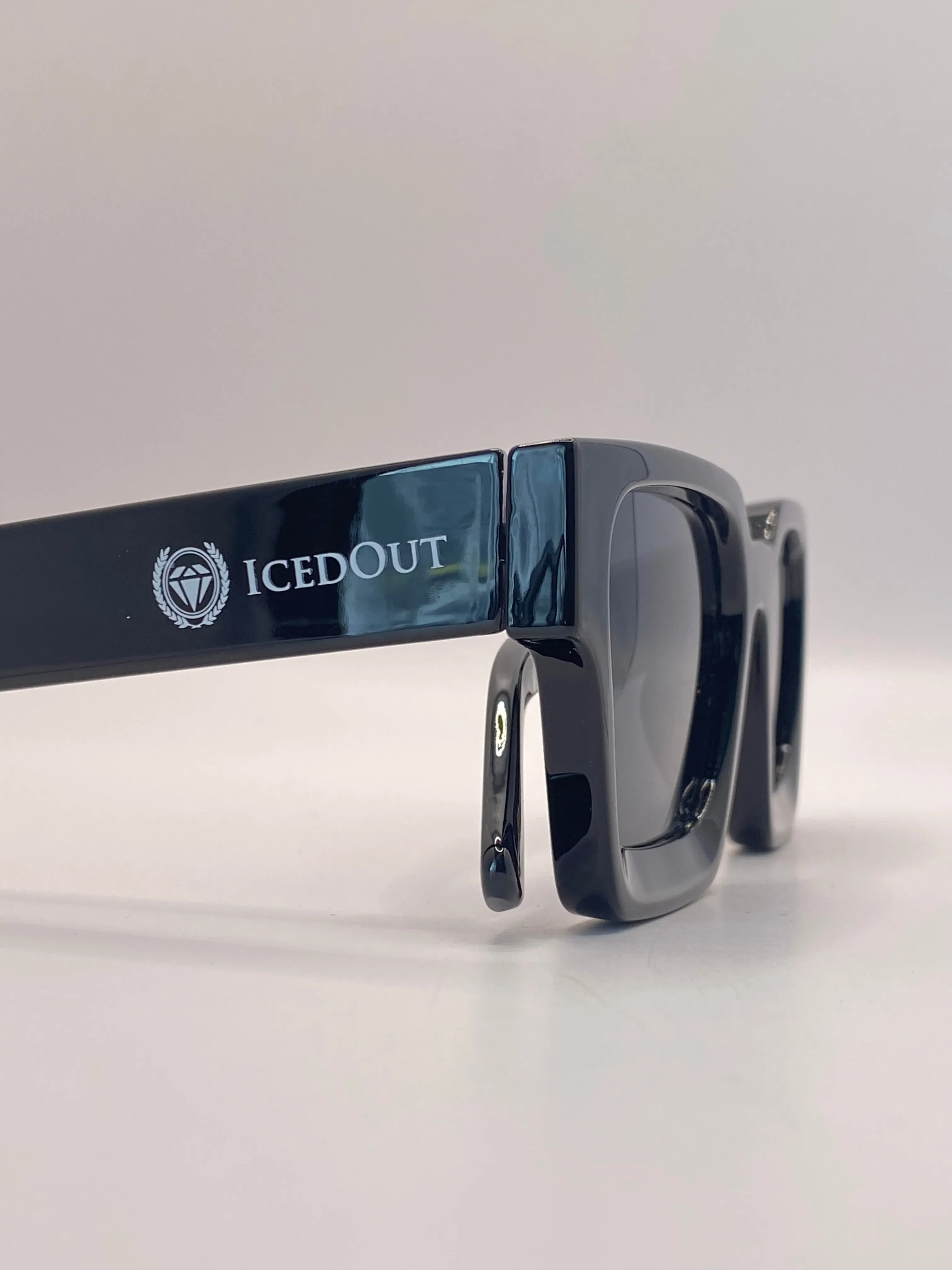 IcedOut Square Sun shade thick frame Sunglasses