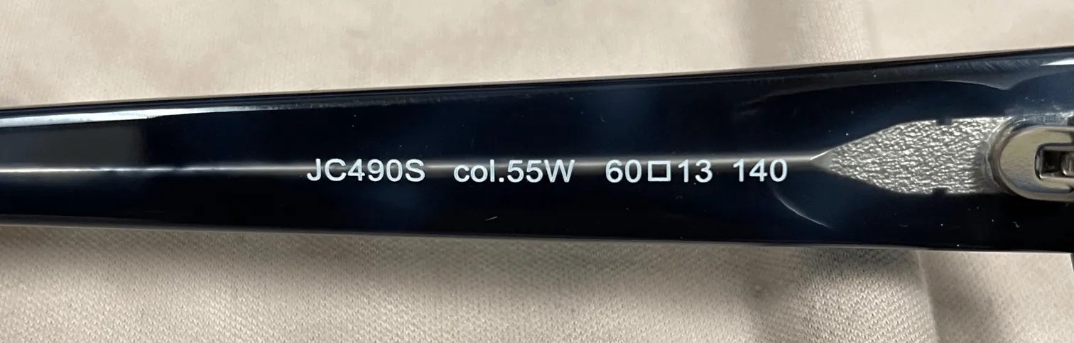 Just Cavalli JC 490/S 55W Navy Blue Soft Cateye Sunglasses
