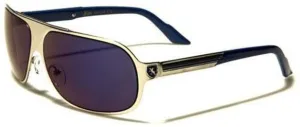 Khan Aviator Men’s Sunglasses (Silver)