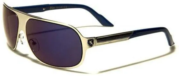 Khan Aviator Men’s Sunglasses (Silver)