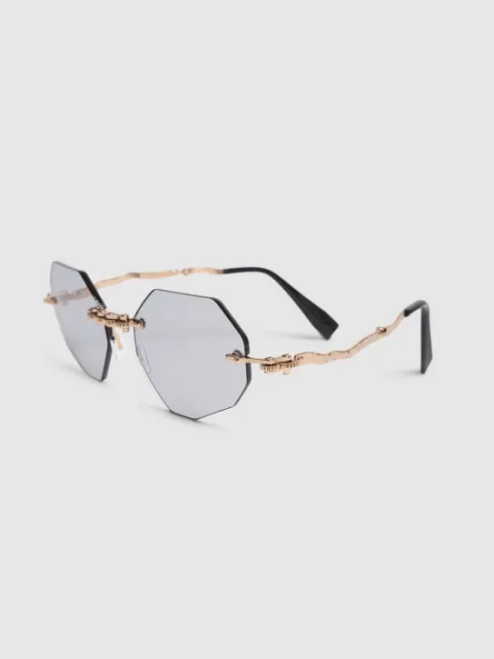Kuboraum Berlin   H44 foldable acetate &amp; metal sunglasses 