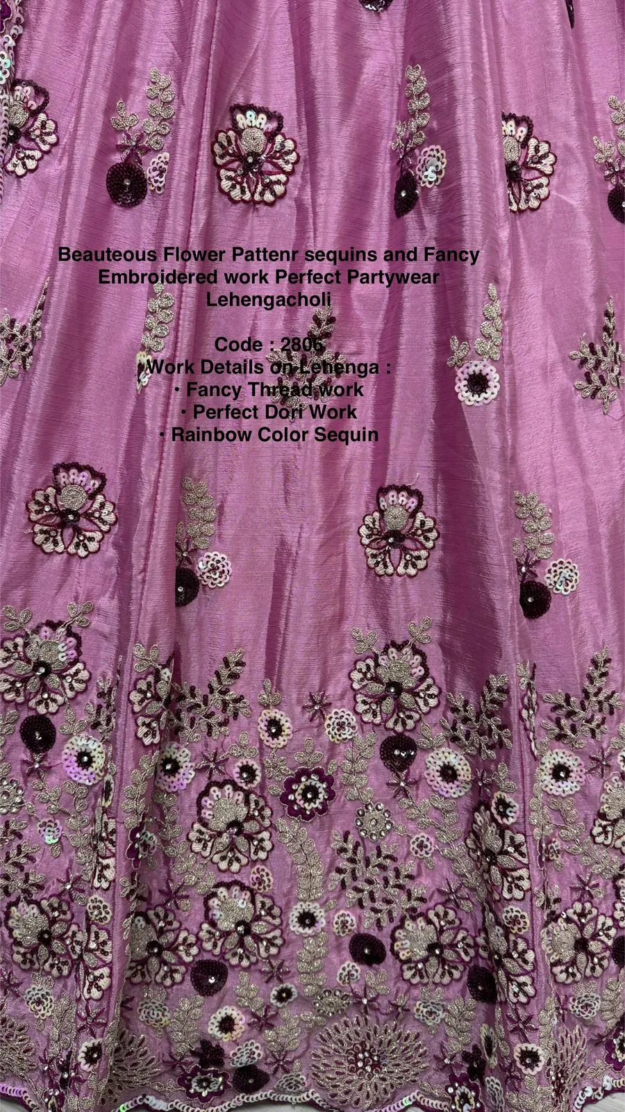 Lilac Grape Bridal Silk Lehenga with Khatali Handwork on Pastel Color Pure base Fabric Crafted Designer Partywear Lehenga choli