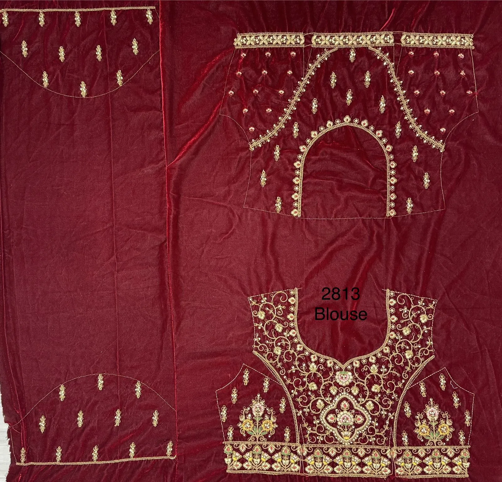 Maroon Colour Bridal Silk Lehenga with Khatali Handwork on Pastel Color Pure base Fabric Crafted Designer Partywear Lehenga Choli