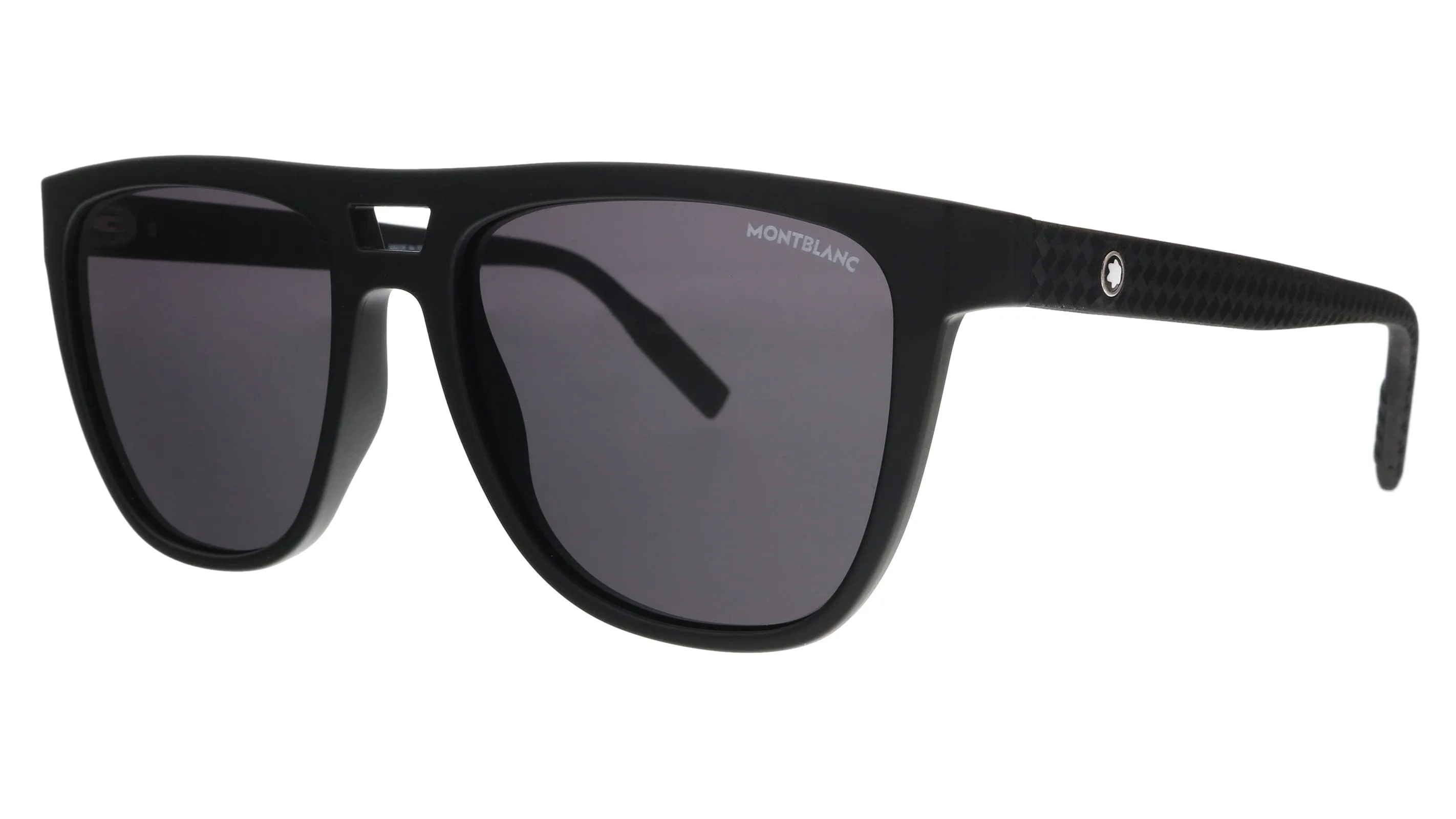 Montblanc MB0063S-001  Black  Rectangle Sunglasses