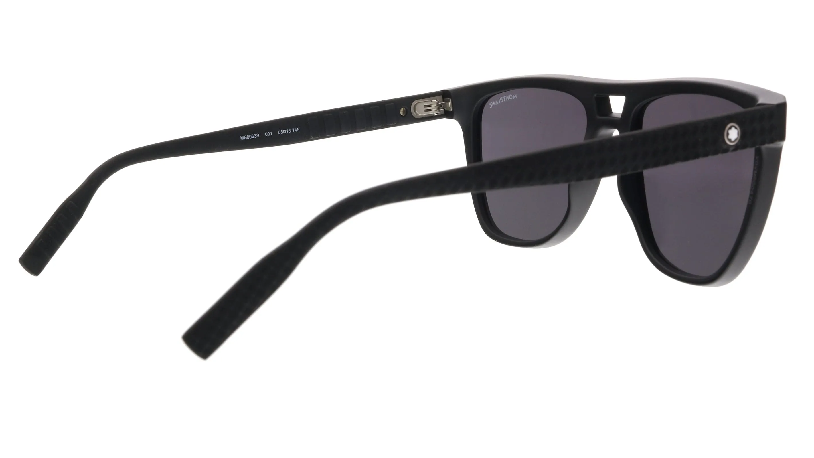 Montblanc MB0063S-001  Black  Rectangle Sunglasses