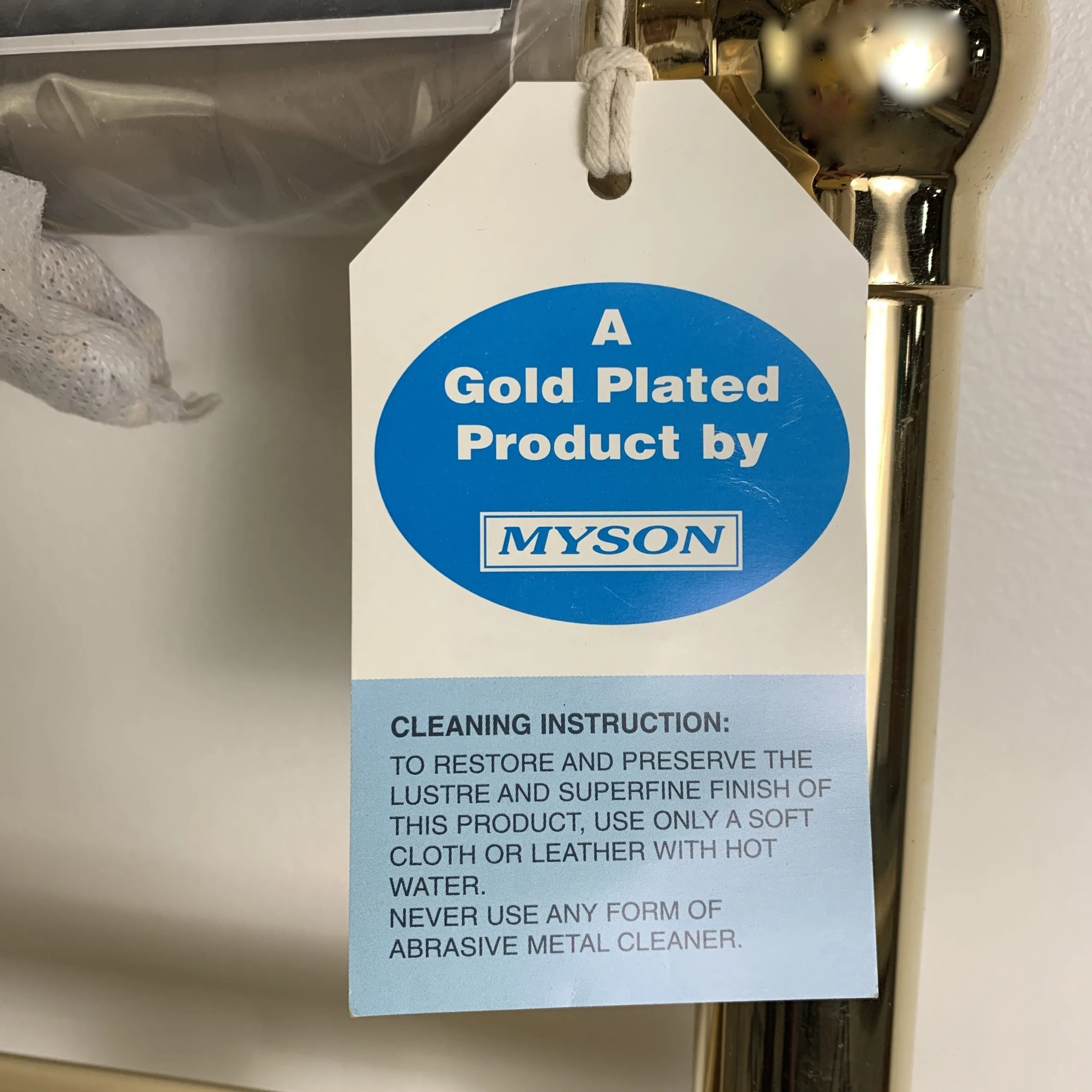 Myson Towel Warmer, Gold Plated, New, Unused