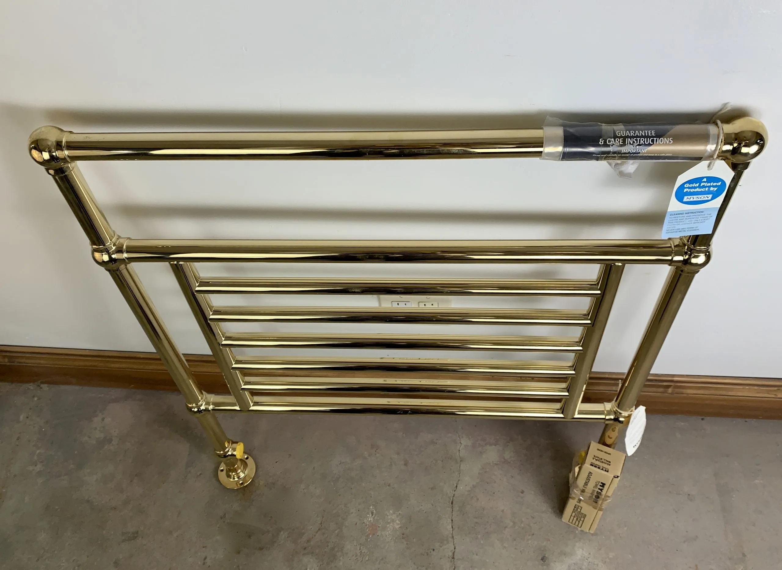 Myson Towel Warmer, Gold Plated, New, Unused