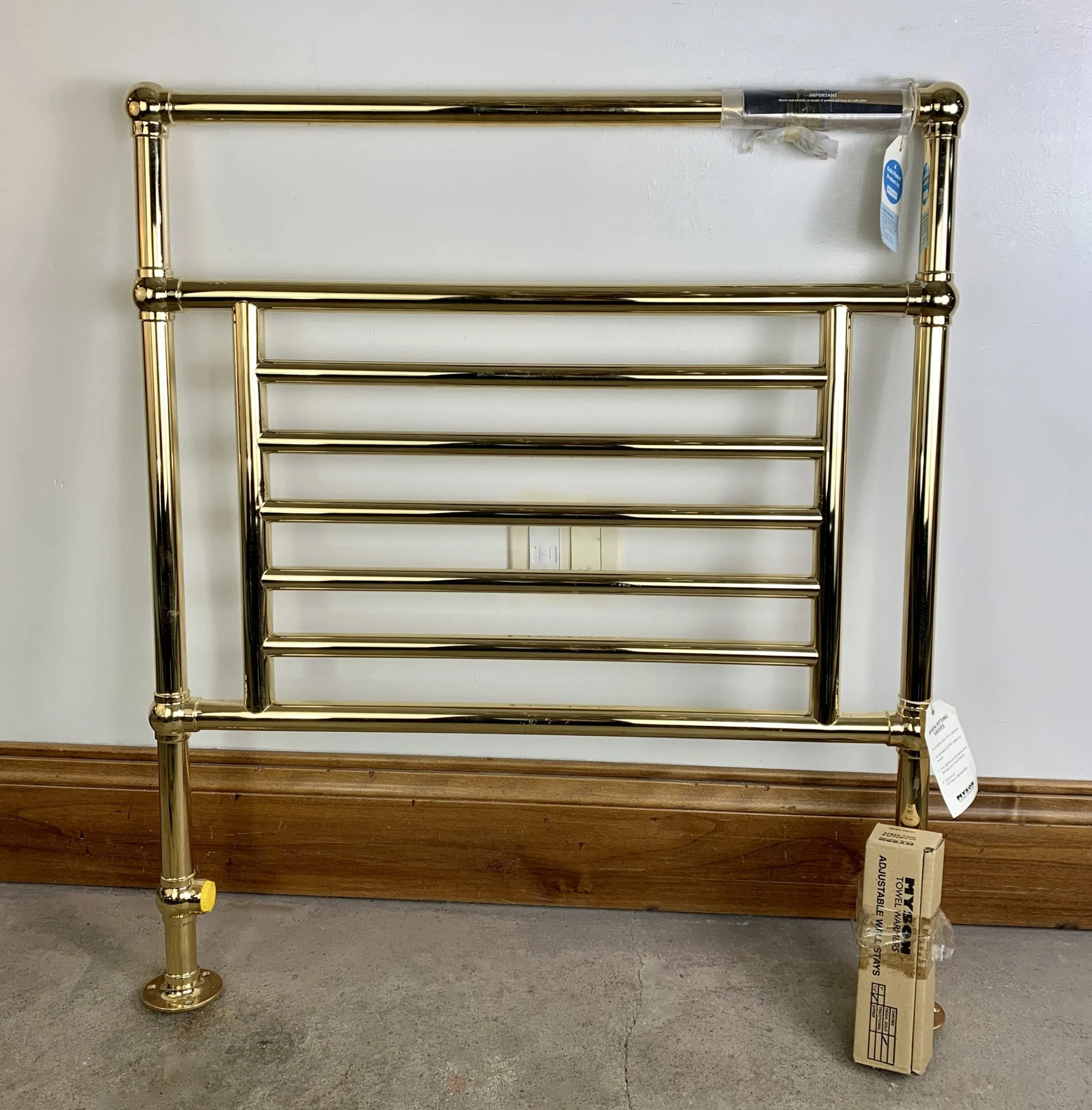Myson Towel Warmer, Gold Plated, New, Unused