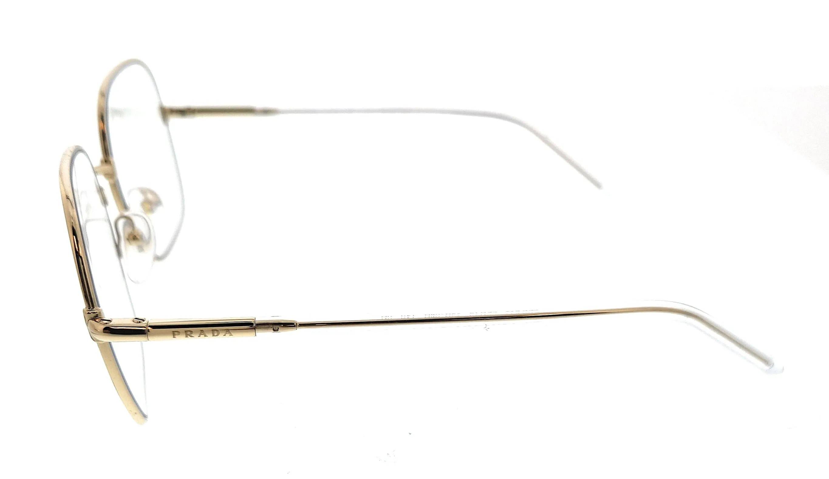 Prada 0PR 67XS ZVN08N Gold Square Sunglasses