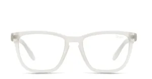 Quay Hardwire Glasses White/Clear Blue Light